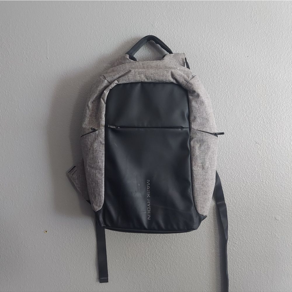 Mark Ryden Backpack Laptop Bag w/USB Port Black/Gray